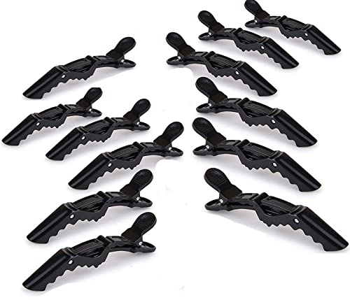 Pinces Crocodiles Cheveux,Épingle à Cheveux,Pinces à cheveux de salon pour coiffure Sectionnement,Pinces Cheveux Professionnelle pour le Coiffure,la...