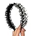 Ouxuefen Dark Series Metal Spine Punk Headbands For Punk Fashion And Stage Performances With Lace Trim Design For Women Teens Cosplay Hair Accessory