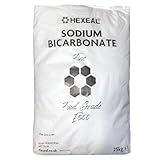 Hexeal Sodium Bicarbonate 25kg – 25kg Bag of Food Grade Baking Soda for Cooking, Baking, Home Cleaning & Bath Bombs – Fine Powder, Deodorises & Removes Grime – FCC E500