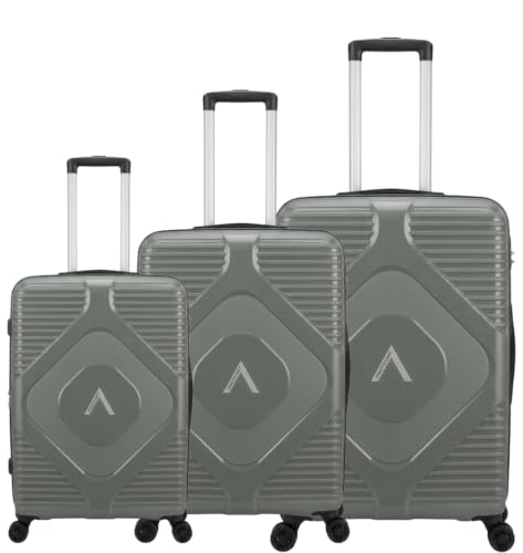 Image of Aristocrat Set of 3 Pc Cabin 55cm(Small) Check-in 66cm(Medium) Check-in 76cm(Large) 8 Wheels,Anti Theft Zipper, Combination Lock | 3-Year Warranty