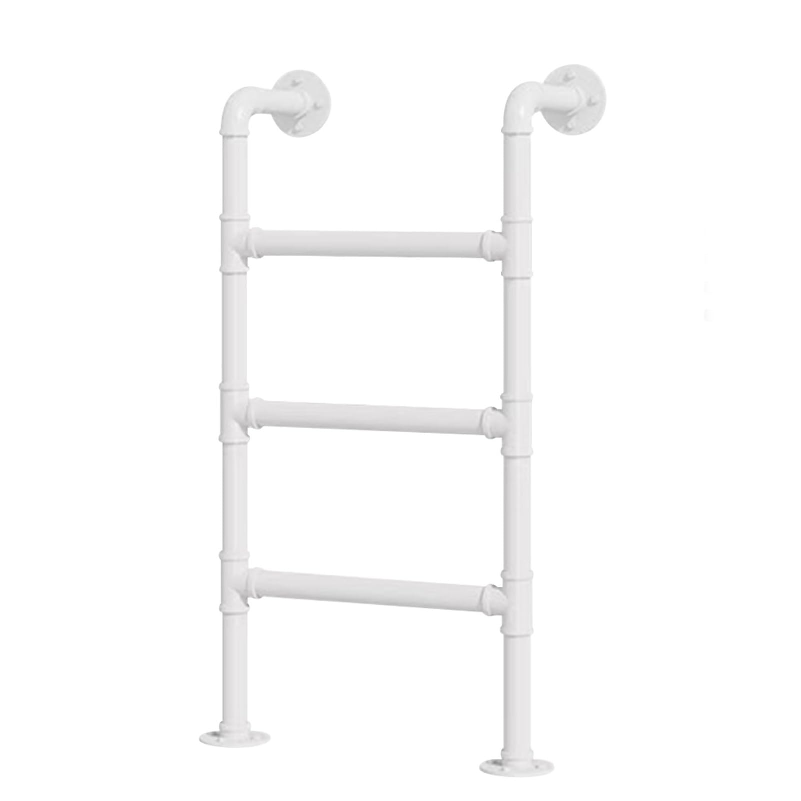 Escaleras Tubo de Hierro Industrial Escalera de Paso de Metal Pisosado de Pie Ventana Bien Escalera Egress para Dormitorio 51 "Altura