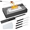 Tabletop fire pit safer stainless steel small table fireplace for dinner parties smores maker indooroutdoor portable mini table top firepitgifts for women mom christmas birthday  urban country home decor