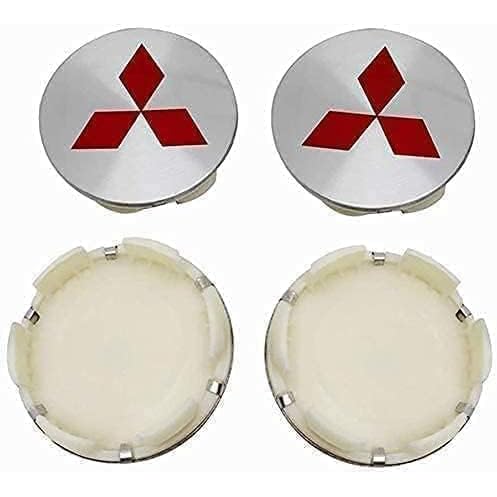 Car cache moyeux pour Mitsubishi Shogun 58mm badge auto argenté
