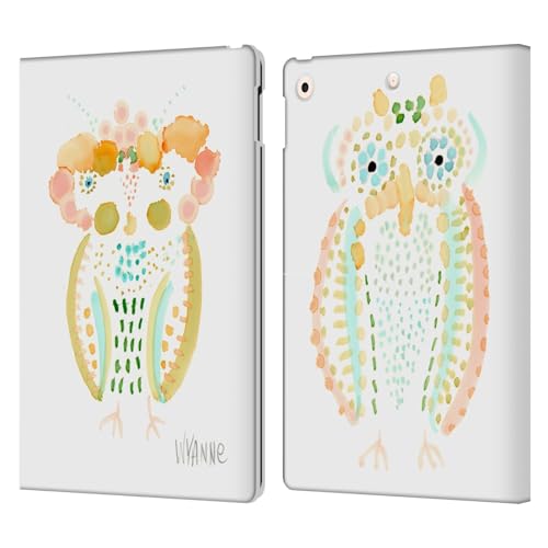 Housse en cuir premium iPad 10.2 motif de créateur Wyanne Hibou