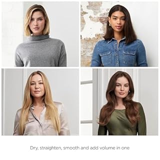 BaByliss Air Wand - Hair Dryer, Straightener and Styler All in One, Wet to Dry, Anti Frizz, No Heat Damage, 3 Attachments, AS6553U - Amazon Exclusive