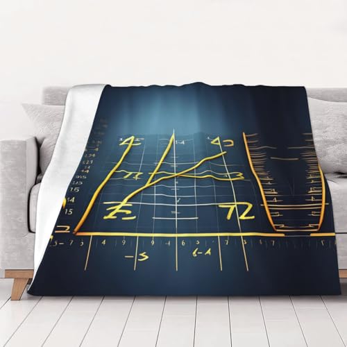 Couverture lavable formule mathématique jaune pour canapé et lit - 2