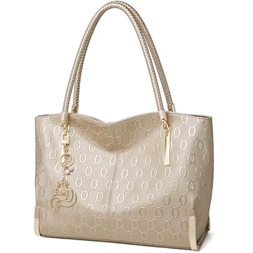 FOXLOVER Large Capacity Tote Handbags for Women, Women's Top-handle Bags Fashion Shoulder Bags Purses Minimalist design
