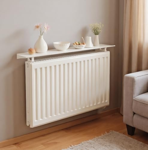 Étagère murale suspendue en métal avec éclairage LED intégré pour radiateur de salon 40-200 cm