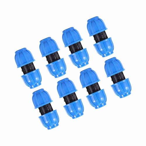 EBTOOLS 5 Pezzi PE Plastic Plastic da 20 Mm a 20 Mm Adattatore Connettore a Tubi Dritti per Soluzioni Idrauliche Efficienti
