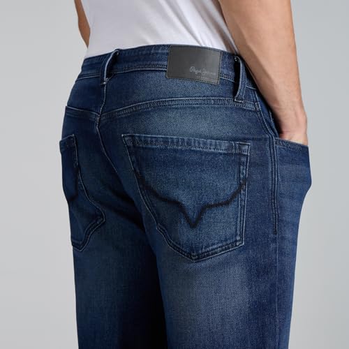 Image of Pepe Jeans Men's Jeans | Straight Fit | Mid Rise | Stretchable