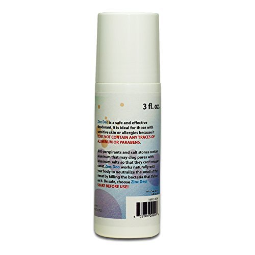 Buy Dr Clark Zinc Oxide RollOn Deodorant NO Aluminum, Hypoallergenic, Paraben Free, Fragrance