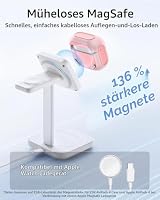 ESR Hülle für AirPods 5/4, Kabelloses Laden, Magnetischer Deckel, Rosa – Ansicht 5