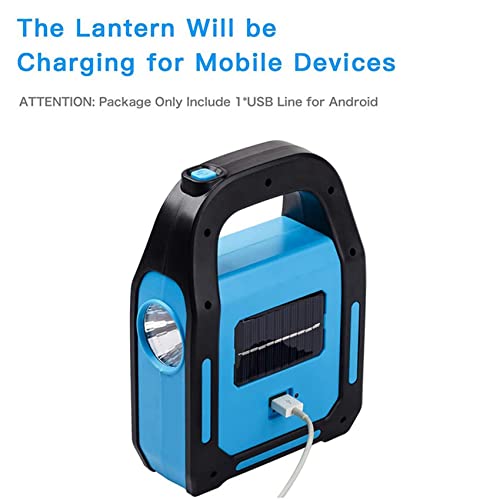 Lanterne camping solaire rechargeable avec chargeur USB intégrée