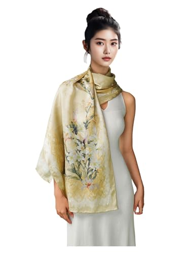 Châle en soie double face HangErFeng 1038 : le cadeau élégant et raffiné pour femme