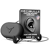 Decibullz Custom Molded Earplugs Pro Pack (Black,)