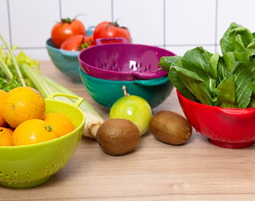 Heavy Duty 6 Inch Mini Food Colander With Double Handles For Kitchen Fruit Vegetable Bpa Free (Burgundy) #TOP5