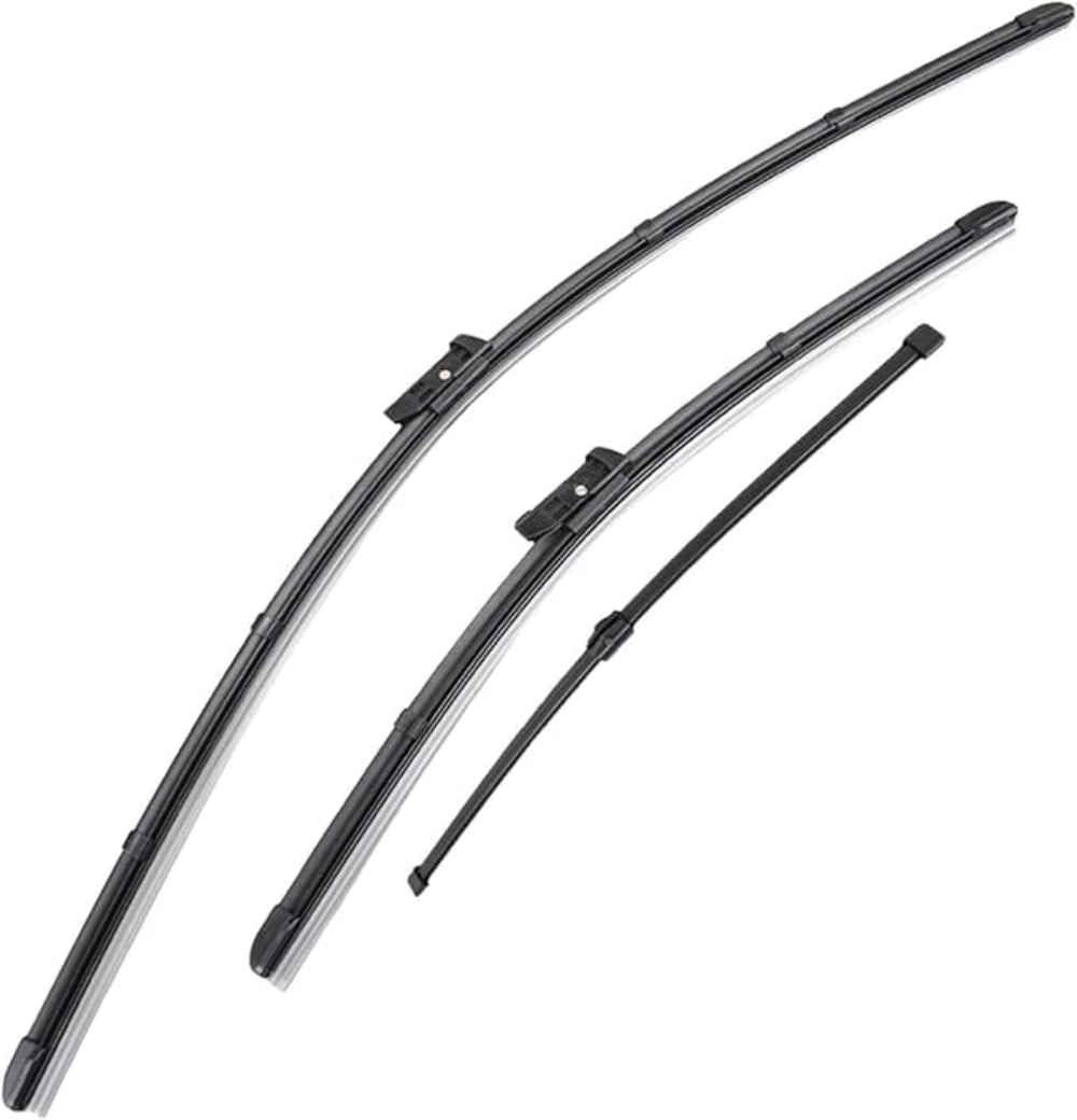 NYSLDSCO Premium Exact Fit Windscreen Wiper Blades for BMW X1 F48 2015-2018 2019-2022 26+16+14in Durable Natural Rubber Easy Fit for a Quiet and Streak Free Wipe
