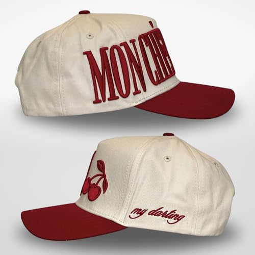 Image of Vintage Fashion Trucker Hat | Men & Women | Trendy Cute Retro Red Caps for Country & Western | Camo Fur Cotton | Snapback