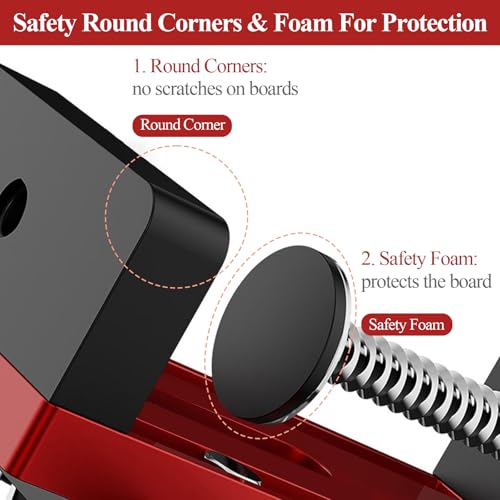 Einstellbarer Schrank Tür Installation Positioner, Küchenschränke Aluminiumlegierung Schranktüren Hardware Jig Topfband Bohrschablone Mount Locator Tür Mount Locator Vielseitige für Holzbearbeitung