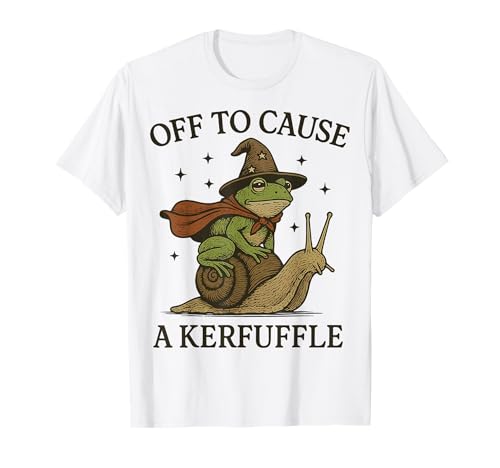 Off to Cause A Kerfuffle Frog T-Shirt