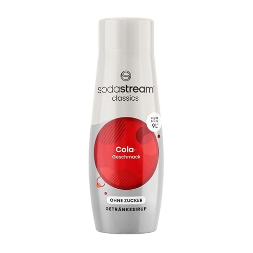 SodaStream Sirup Cola ohne Zucker, 1x Flasche ergibt 9 Liter Fertiggetränk, Sekundenschnell zubereitet und immer frisch, 440 ml