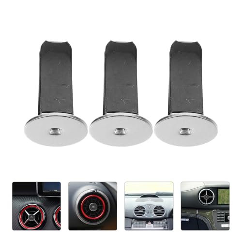 Image of 20 Pcs Black Metal Round Head Car Air Vent Clips Auto Freshener Clips Cars Air Conditioner Car Outlet Perfume Clips Air Fresheners Interior Accessories