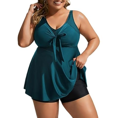 Hanna Nikole Vintage Full Coverage Tankini Cover