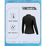 Seaskin Womens Wetsuit Tops 2mm Front Zipper - Image 3
