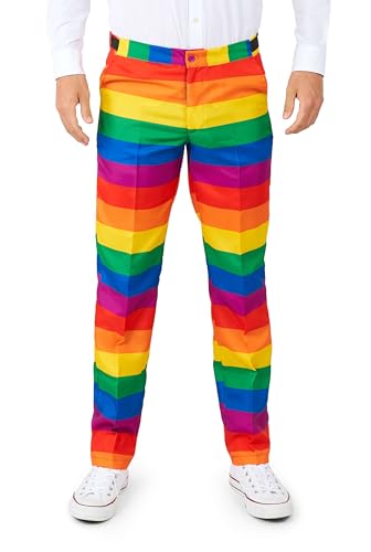 Suitmeister Men's Suit - Rainbow 2pc Outfit for Pride & Party Slim Fit4