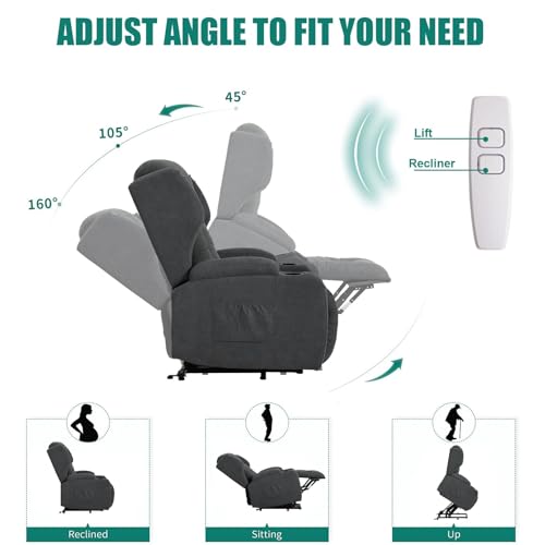 Sillón reclinable eléctrico con masaje y calefacción miniatura 3