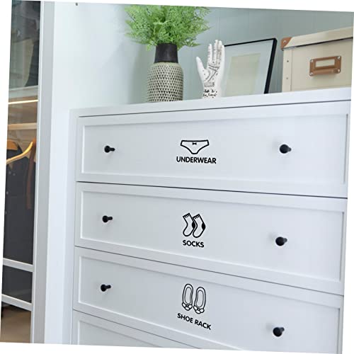 Pegatinas para clasificación de ropa en armarios con 10 hojas autoadhesivas 6