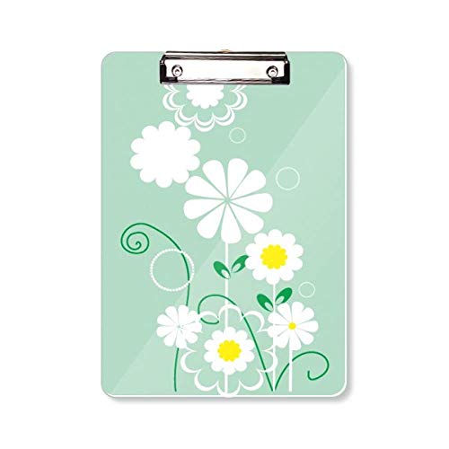 Porte-bloc A4 fleurs et feuilles vertes pour sublimer vos notes de bureau