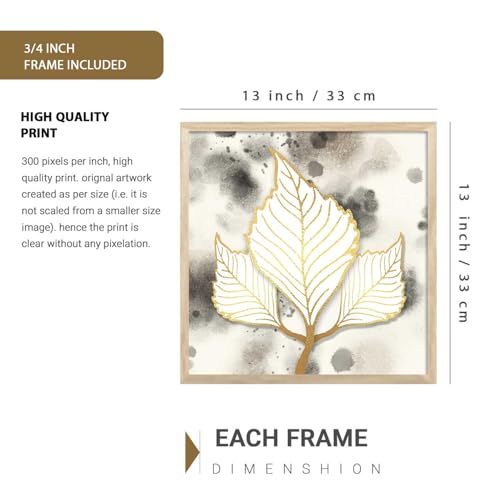 Image of kotart Aesthetic Modern Wall Decor Paintings with Frame for Home Decoration - Painting for Living Room Bedroom - Painting for Wall Decoration Set of 4 (Art 11, Big (13x17 or 13x13 inch))