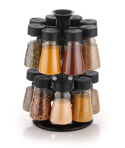 NARIYA Plastic 360 Revolving Spice Container Set of 16 Piece Seasoning Organizer Masala Rack Condiment Set For kitchen (Transparent, 125ml Each) (B0CNRT5XQT) Amazon Price History, Amazon Price Tracker