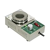 Löttopf, Bleifreier Löttiegel, Löt- und Entlötbadplatte, 100 mm, 380 W, hochtemperaturbeständiger Zinnschmelztiegel zum Löten(Lead Free)