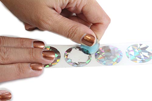 My Scratch Offs Hologram Silver Scratch Off Stickers Labels 100 Pack 1 Inch Round Circle Diy Make Your Own Lotto Raffle Scratcher Tickets #TOP3