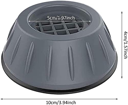 Anti Vibration Pads for Washing Machine and Dryer, Shock and Noise Cancelling Washing Machine Support Foot Pads Stabilizer Feet Pads Heightening Pads - Image 3
