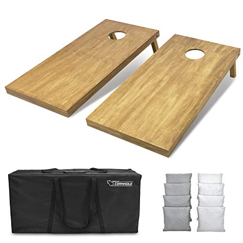 GoSports Regulation Cornhole Boards Set (4x2 ft) with Carrying Case