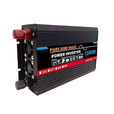 VTCMKAZYT Pure Sine Wave Inverter 12000W 12/24 V to 220V Car Power Converter Home/Outdoor/RV/Camper Accessories(24v-220v)
