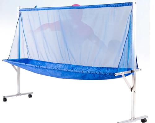 集球網 ボール収集器|取り外し可能 キャスター付き グローバルグリッパー|練習用 卓球網付 家庭レクリエーション向け