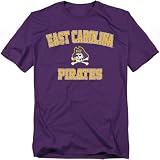 LOGOVISION East Carolina University Campus Classic Unisex Adult T Shirt, Purple, Large