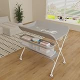 ✩ ❄[ Hauteur réglable ] –Notre table à langer est réglable en hauteur sur 5 niveaux, idéale pour les parents de toutes tailles. Elle évite les tensions musculaires dues aux flexions ou aux genoux, rendant les soins de bébé plus confortables et sans effort