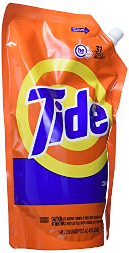 Tide Laundry Detergent Liquid, Original Scent, He Turbo Clean, Pack Of 3 Smart Pouches, 93 Loads Total #TOP2
