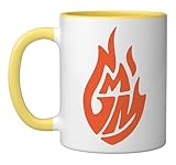 Good Mythical Morning Official Logo Tee Ceramic Mug, Yellow/White