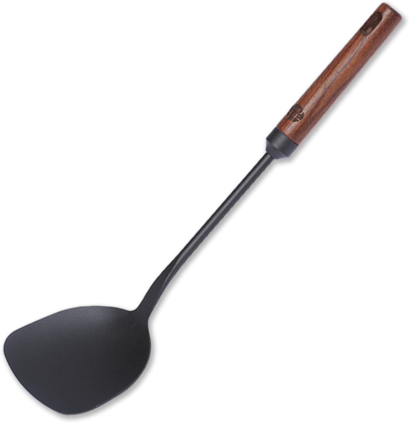 WANGYUANJI Wok Spatula, 15.47 Inch Iron Spatula with Wooden Handle, Cooking Utensils and Wok Accessories for Cooking, Roasting, Turning and More