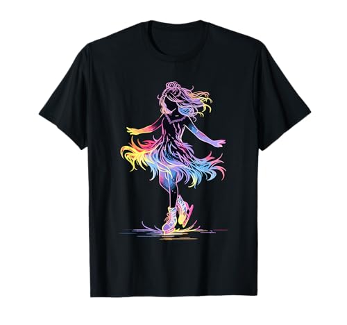 Cute Ice Skating Skater Figure Skating for Girls T-Shirt