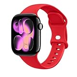 STG Sport Silicone Bands Compatible with Apple Watch Band Ultra 3/2/1 49mm, Series 11/10 46/42mm, 9/8/7 45/41mm, SE 6/5/4 44/40mm, 3/2/1 42/38mm S/M M/L for Women Men