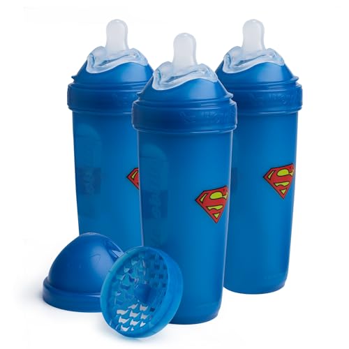 Image of Herobility Double Anti-Colic Baby Bottles – 12 fl oz/340ml – 3-Pack