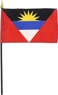 Antigua and Barbuda - 4 in x 6 in World Stick Flag