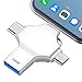 Produktbild Tioreint USB Stick 128 GB USB 3.0 Speicherstick 4 in 1 Flash Laufwerk Tragbar Memory Stick Photostick Mini USB-Stick für Handy Laptop PC Android Pad Backup